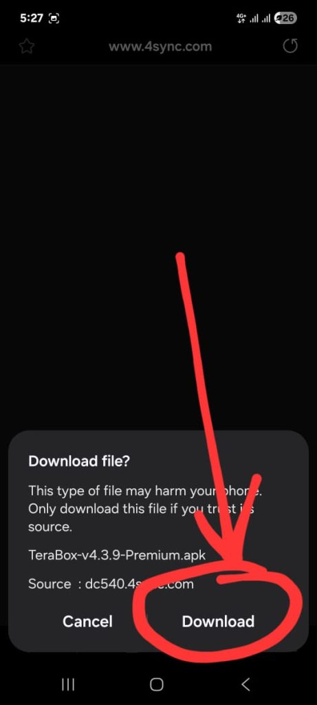 once again click on it terabox premium mod apk download button