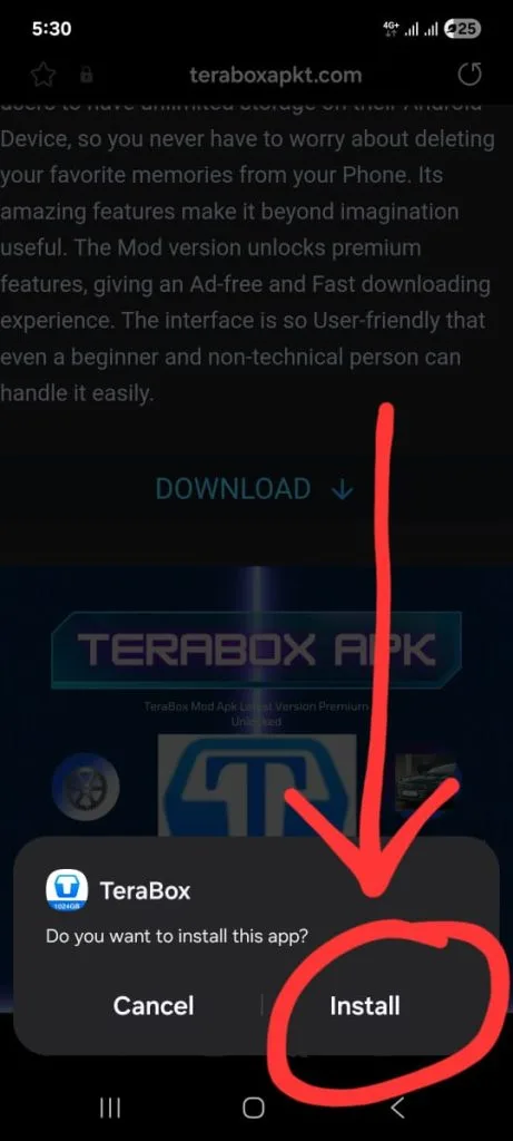 click on the Install it will take you to the phone settings permissions section.